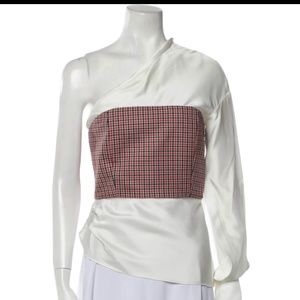 HELLESSY Paloma Houndstooth Print Blouse
